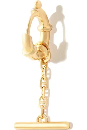 Maria Black Spring Bar hoop drop earring
