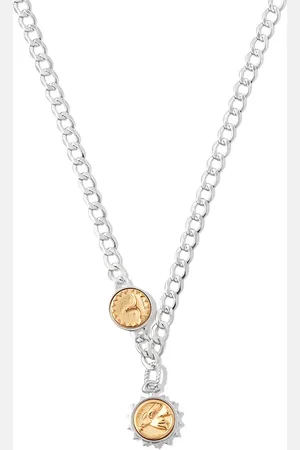 Maria Black Gold-plated Adriana pendant necklace