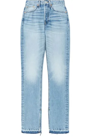 RE/DONE High-rise light wash jeans