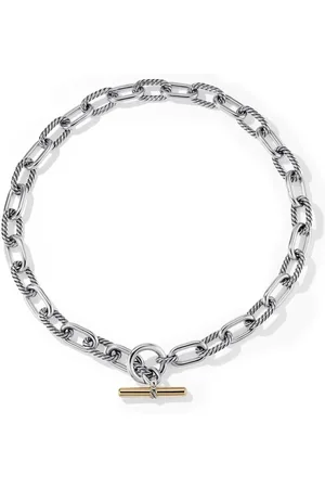 David Yurman 18kt yellow gold and Madison Toggle chain necklace (11mm)