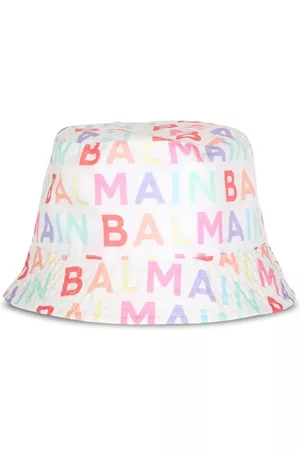 Balmain Girls Hats - Logo-print bucket hat