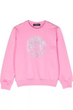 VERSACE Crystal-embellished Medusa sweasthirt
