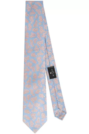 Etro Men Bow Ties - Paisley-print silk tie