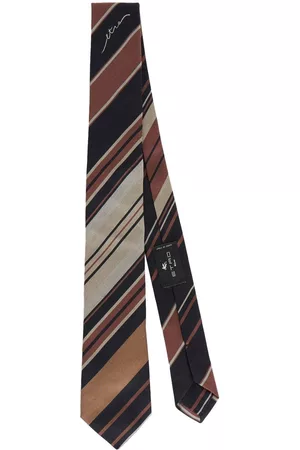 Etro Logo striped tie