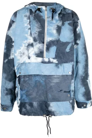 Children Of The Discordance Men Jackets - Tie-dye print hooded jacket