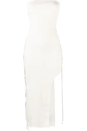 GIUSEPPE DI MORABITO Lace-up midi dress