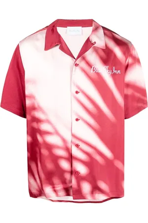 BLUE SKY INN Logo-embroidered shadow-print shirt