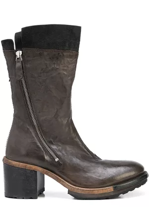 Moma Women Ankle Boots - Layered side-zip ankle boots