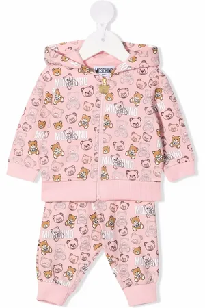 Moschino Teddy bear-motif cotton tracksuit set