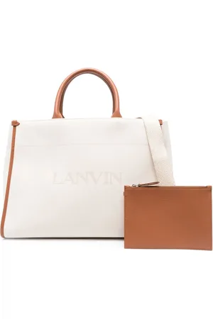 Lanvin Logo-print leather tote bag