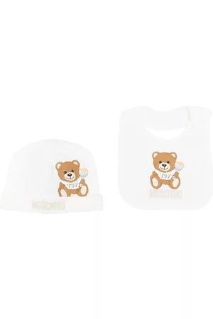 Moschino Cotton logo-print hat set