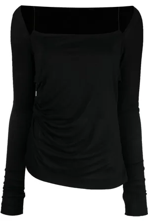 Helmut Lang Draped long-sleeved top