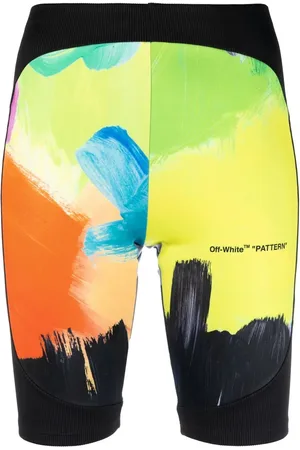 OFF-WHITE Brush Stroke biker shorts