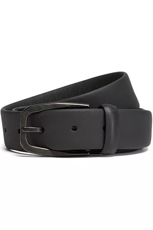 Z Zegna Leather buckle belt