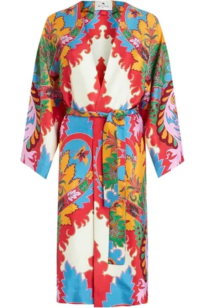 Etro Abstract-pattern tied coat