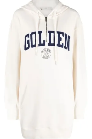 Golden Goose Logo appliqué hoodie dress
