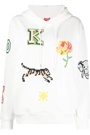 Kenzo Graphic print drawstring hoodie
