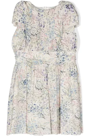 Simonetta Floral-print sleeveless dress