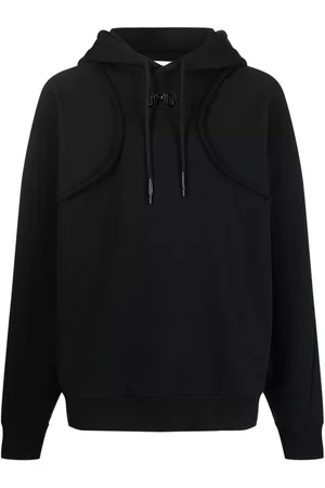 Jean Paul Gaultier Embossed-logo drawstring hoodie