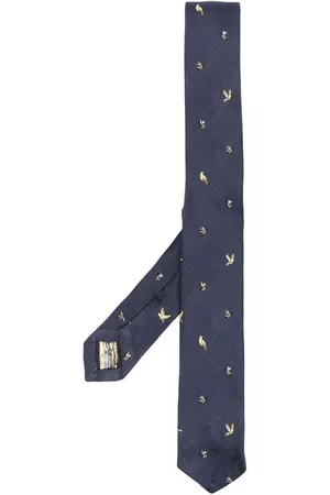 Thom Browne Embroidered silk tie