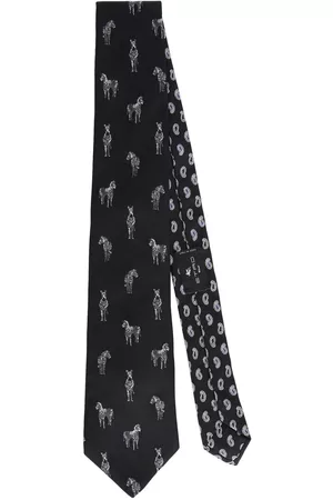 Etro Zebra-print silk tie