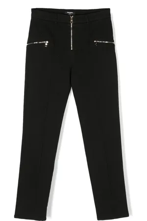 Balmain High-waisted straight-leg trousers
