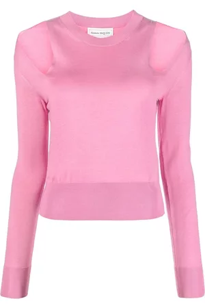 Alexander McQueen Cut-out round-neck jumper