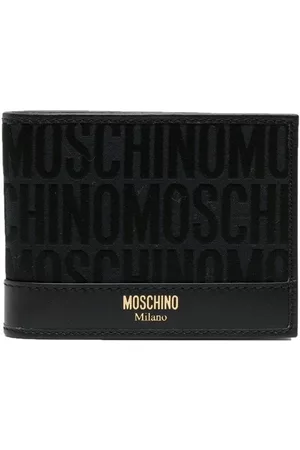 Moschino Logo-print bi-fold wallet