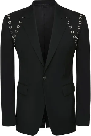 Alexander McQueen Eyelet harness tailored blazer