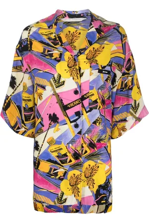 Palm Angels Miami graphic-print bowling shirt