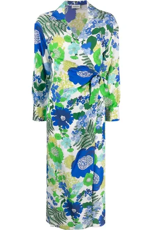 P.A.R.O.S.H. Floral-print wrap midi dress