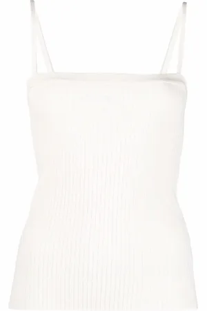 Courrèges Logo-embroidered tank top