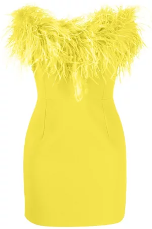 Ilkyaz Ozel Feather-trim minidress