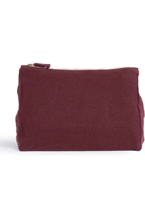 ONCE MILANO Zip-fastening linen pouch