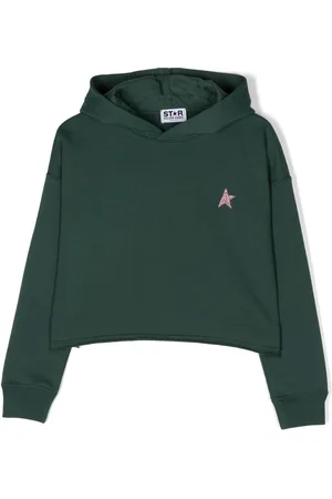 Golden Goose Glitter-star cotton hoodie
