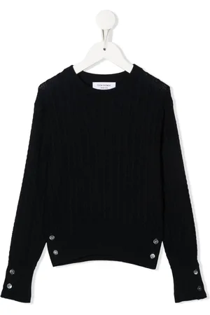 Thom Browne Cable-knit long-sleeved pullover