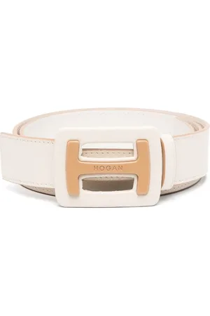 Hogan Logo-plaque leather belt