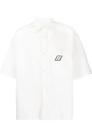 AMBUSH Logo-patch bowling shirt