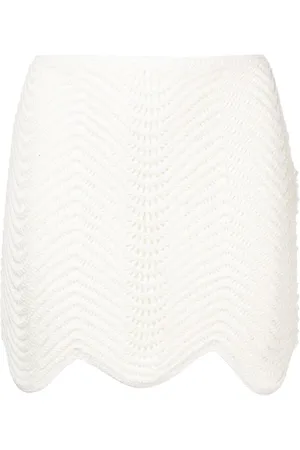 Casablanca Wavy crochet miniskirt