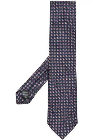 Dunhill Men Bow Ties - Abstract-print silk tie