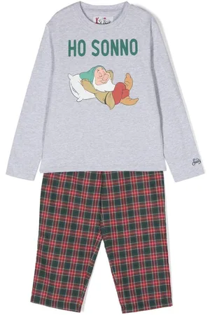 MC2 SAINT BARTH Slogan-print sleep set