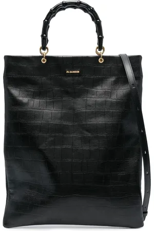 Jil Sander Crocodile-effect leather tote