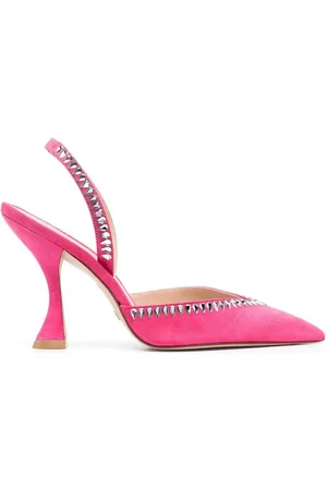 Stuart Weitzman 100mm crystal-embellished pointed pumps