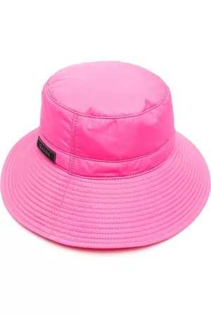 Ganni Women Hats - Tech logo-patch bucket hat
