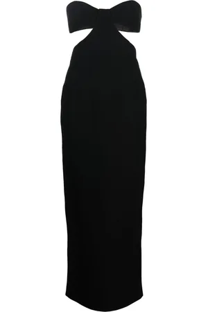 Ilkyaz Ozel Bustier-neckline cut-out dress