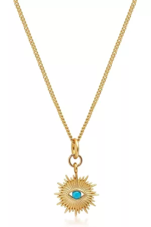 Nialaya Women Necklaces - Mini evil eye-pendant necklace