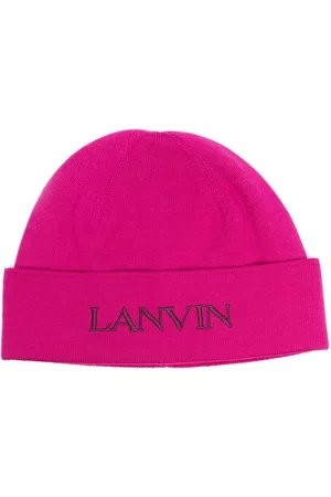 Lanvin Women Beanies - Logo-embroidered wool beanie