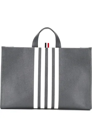 Thom Browne Vertical stripe tote bag