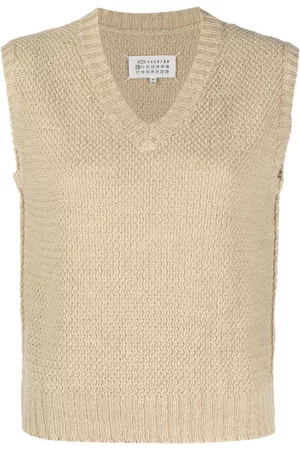 Maison Margiela Basket-weave sleeveless sweatshirt