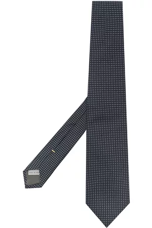 CANALI Polka-dot silk tie